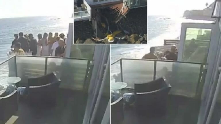 Τρομακτικό ατύχημα στις ΗΠΑ: Η στιγμή της κατάρρευσης μπαλκονιού – 9 οι τραυματίες